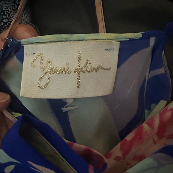 Yumi Kim Jaybe Blue Hawaii Floral Tulip Hem Spaghetti Strap Mini Dress - Picture 4 of 4